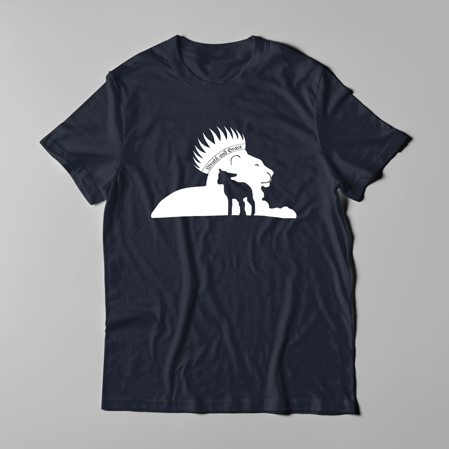 Wrath and Grace White Logo - Men T-Shirt