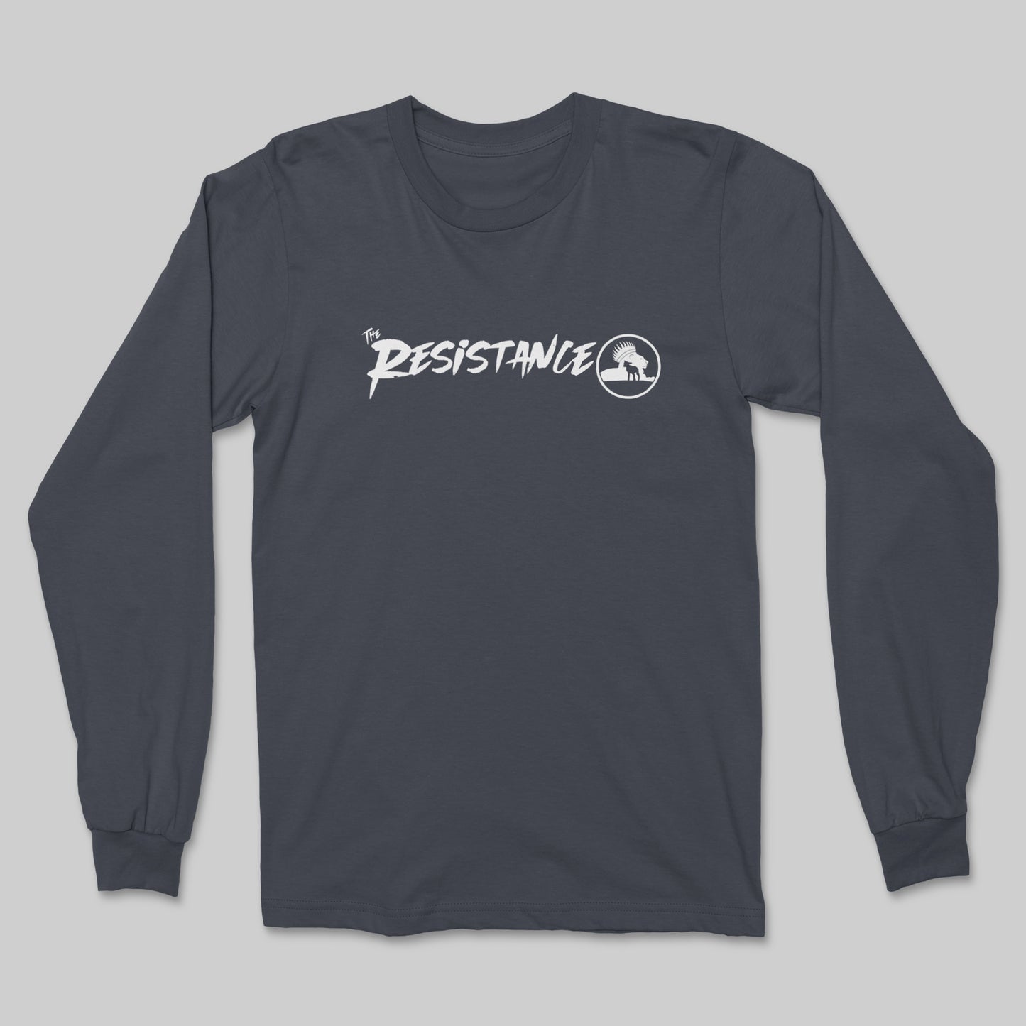 The Resistance White Logo - Long Sleeve