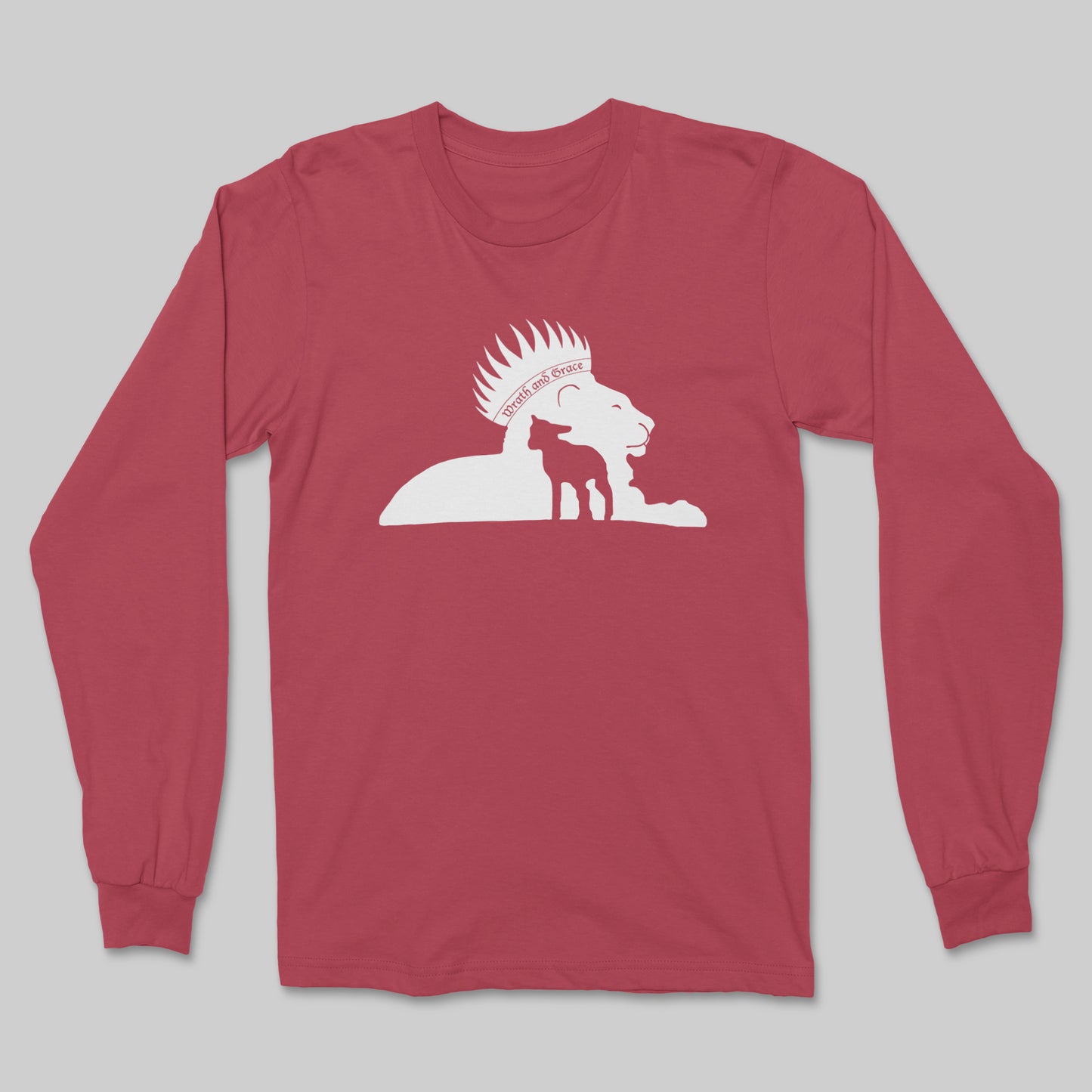 Wrath and Grace White Logo - Long Sleeve