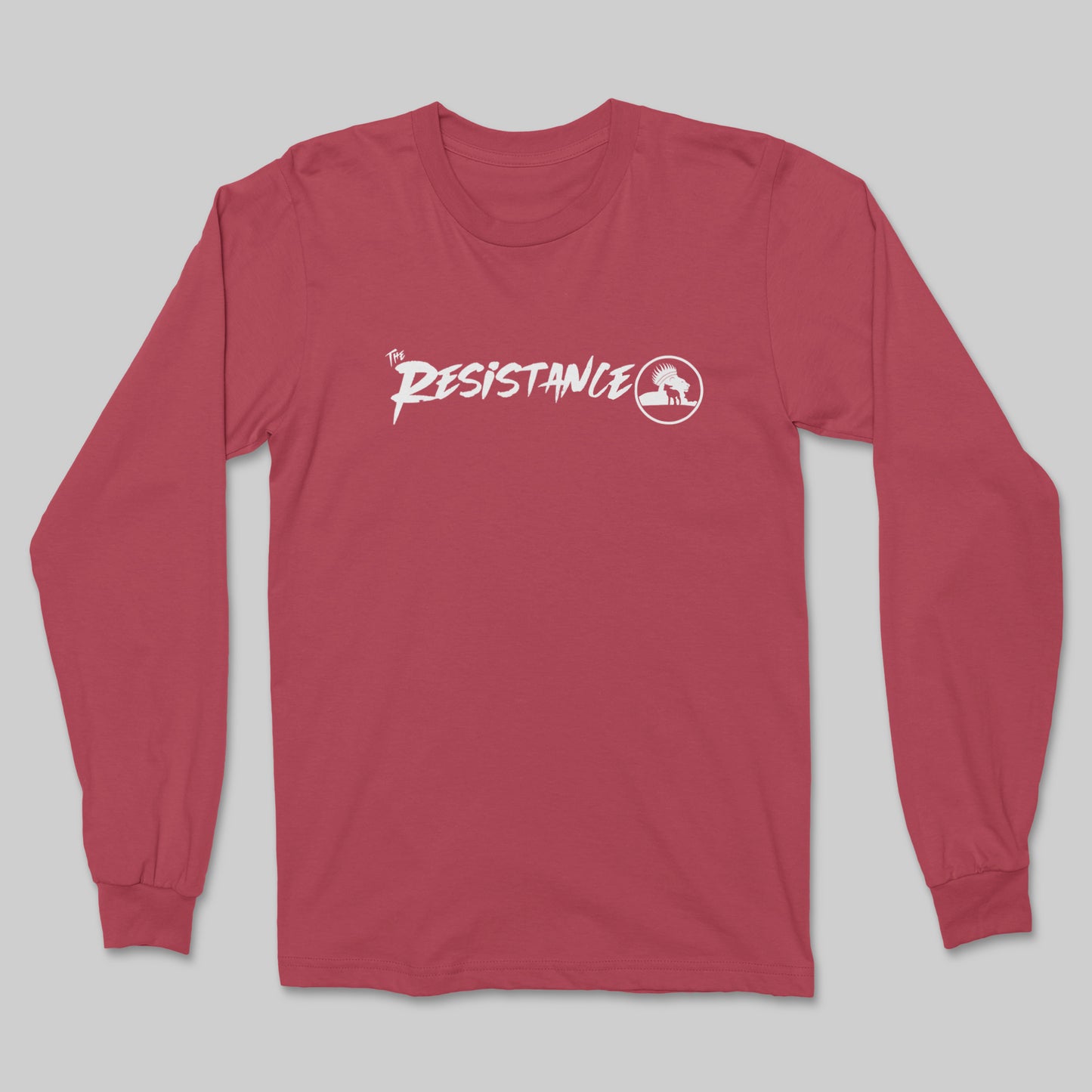 The Resistance White Logo - Long Sleeve