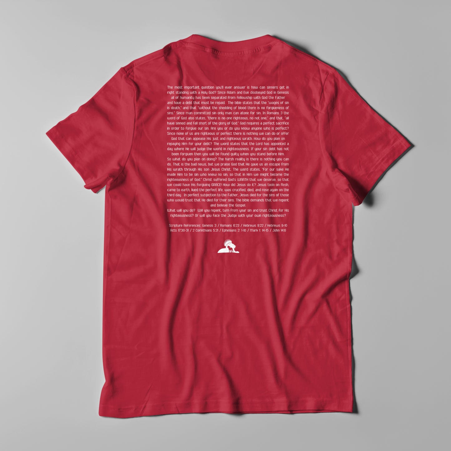 Wrath and Grace White Logo - Men T-Shirt