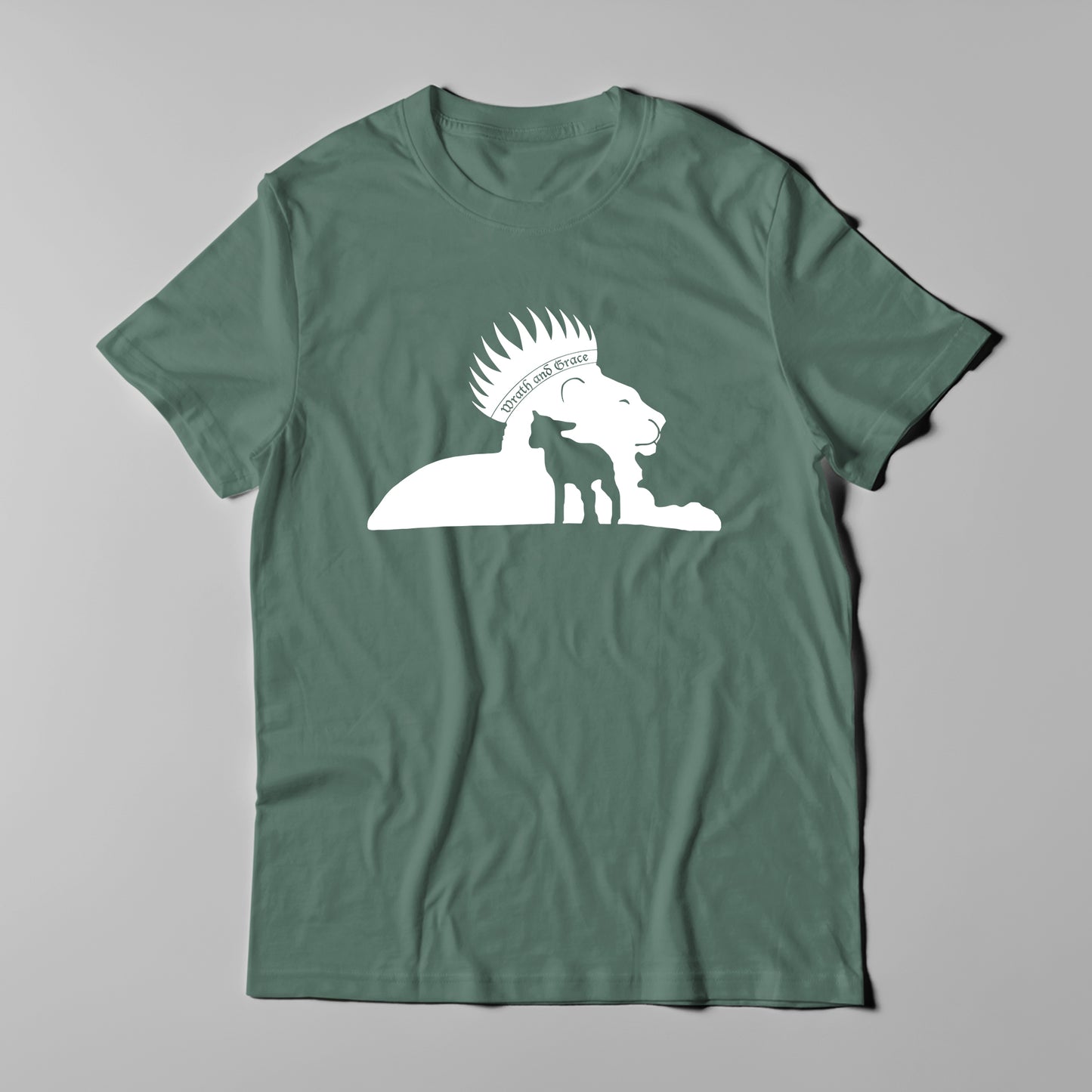 Wrath and Grace White Logo - Men T-Shirt