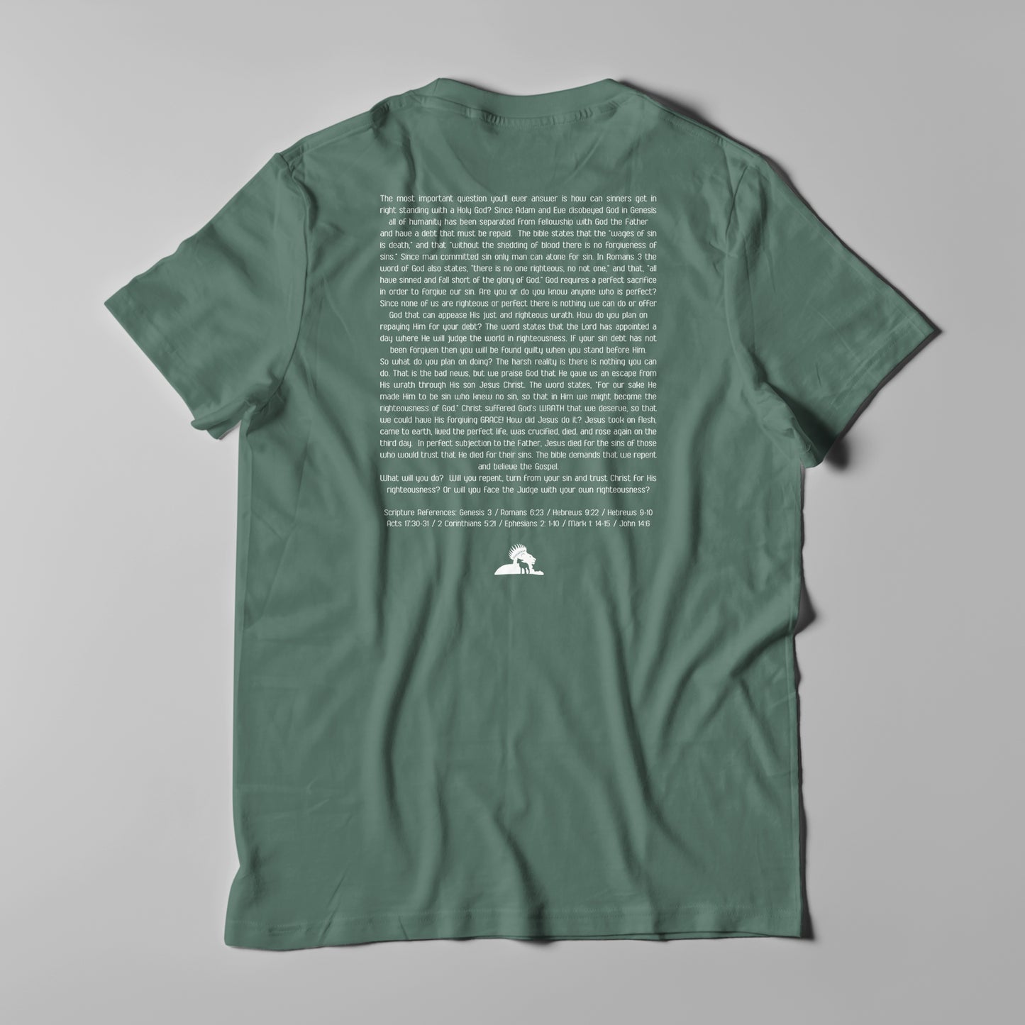 Wrath and Grace White Logo - Men T-Shirt