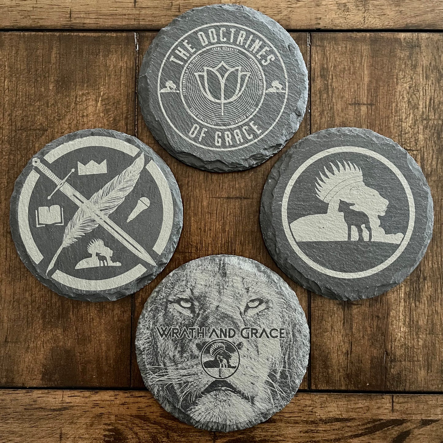 WG Slate Coaster Set